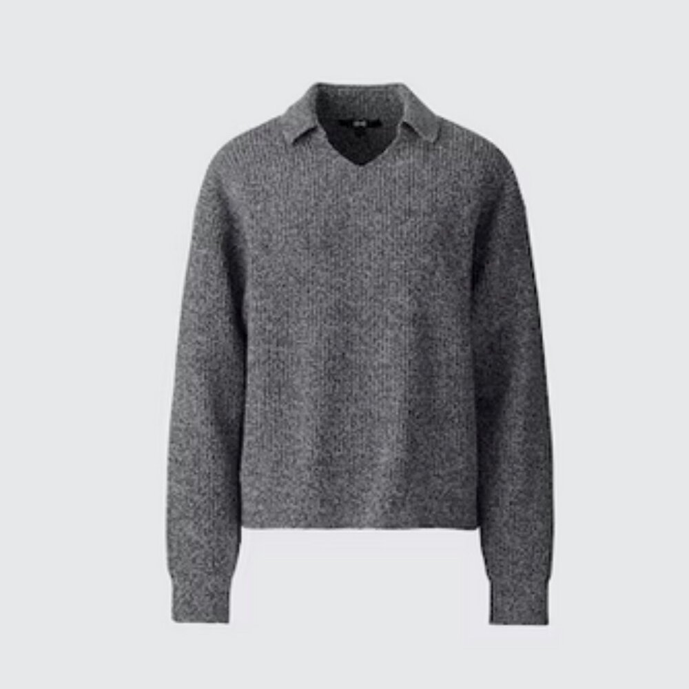 Uniqlo Mix Yarn Polo Sweater